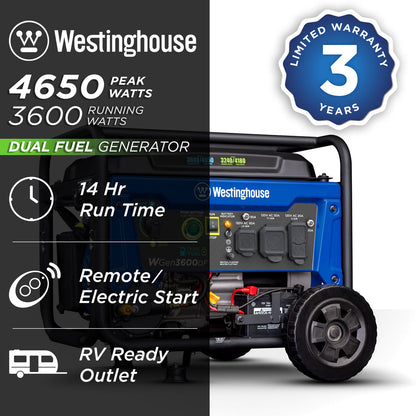 WGen3600DF Generator - Dual Fuel