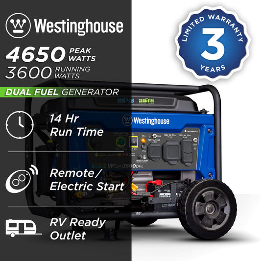 WGen3600DFc Generator - Dual Fuel