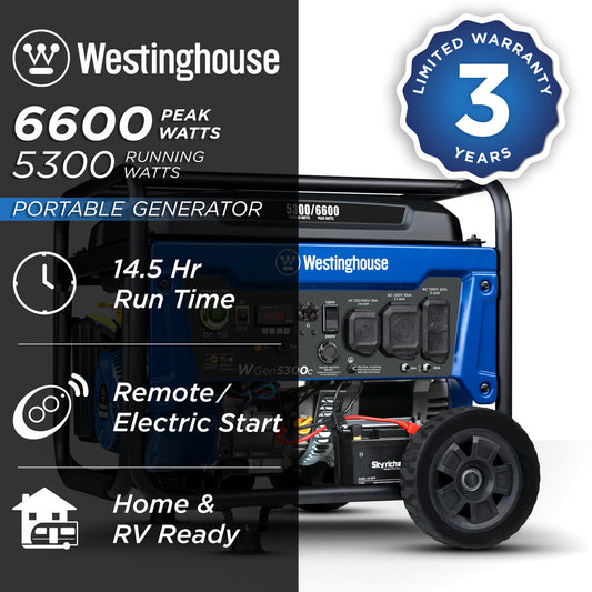 WGen5300c Generator with CO Sensor