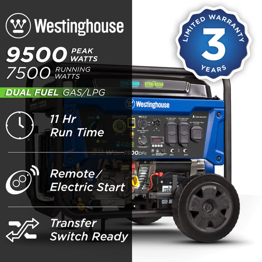 WGen7500DFc - Dual Fuel with CO Sensor