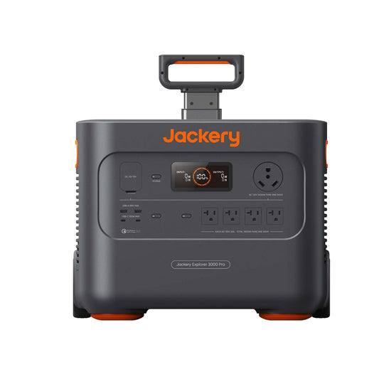 Jackery Centrale électrique portable Explorer 3000 Pro, générateur solaire avec 3024 Wh, 2 ports PD 100 W, 2,4 h à charge complète, compatible avec SolarSagas, pour camping-car extérieur, camping, urgences Explorer 3000Pro 
