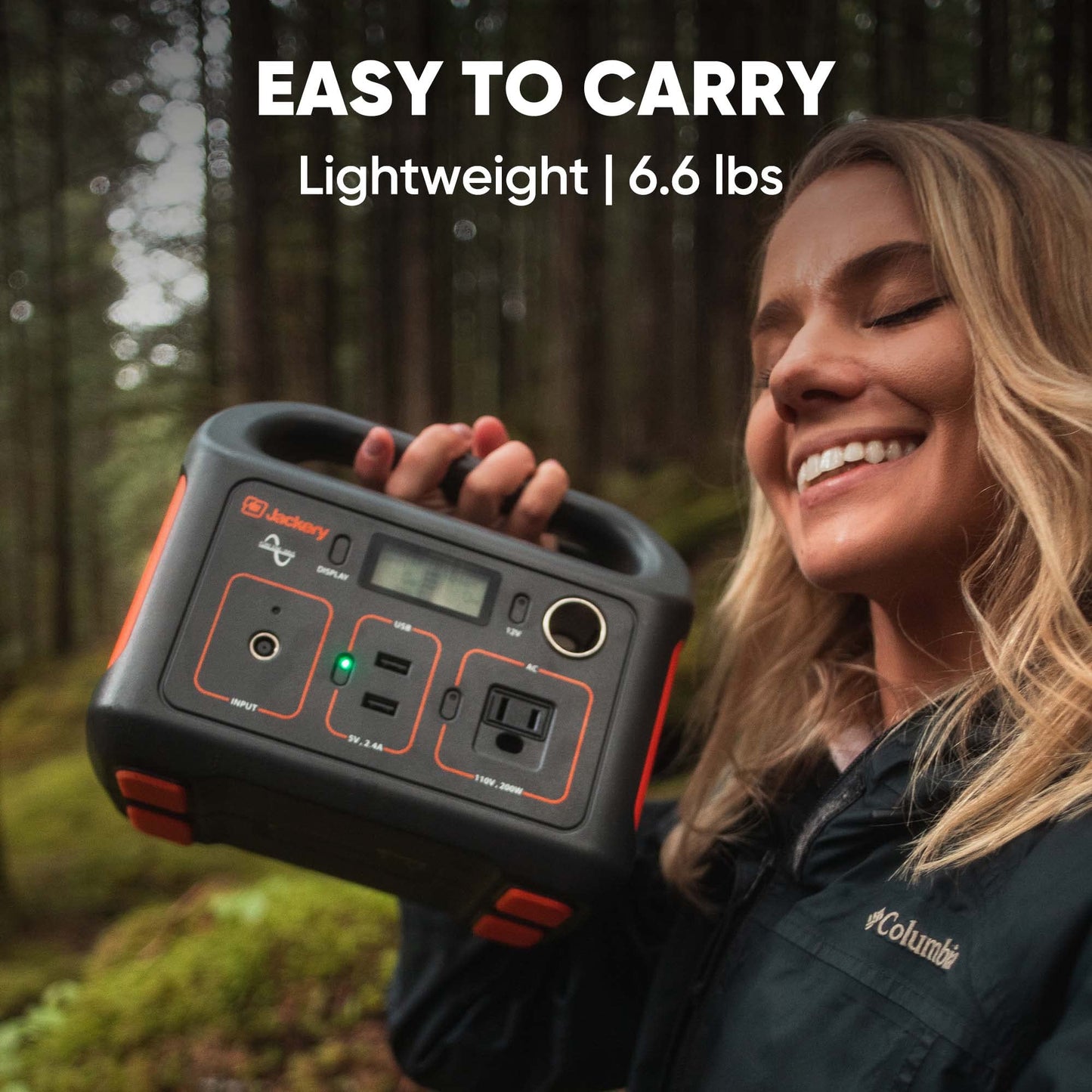Jackery Portable Power Station Explorer 240, 240Wh Backup Lithium Battery, 110V/200W Pure Sine Wave AC Outlet, Solar Generator (Solar Panel Not Included) for Outdoors Camping Travel Hunting Emergency Portable Power Station 240