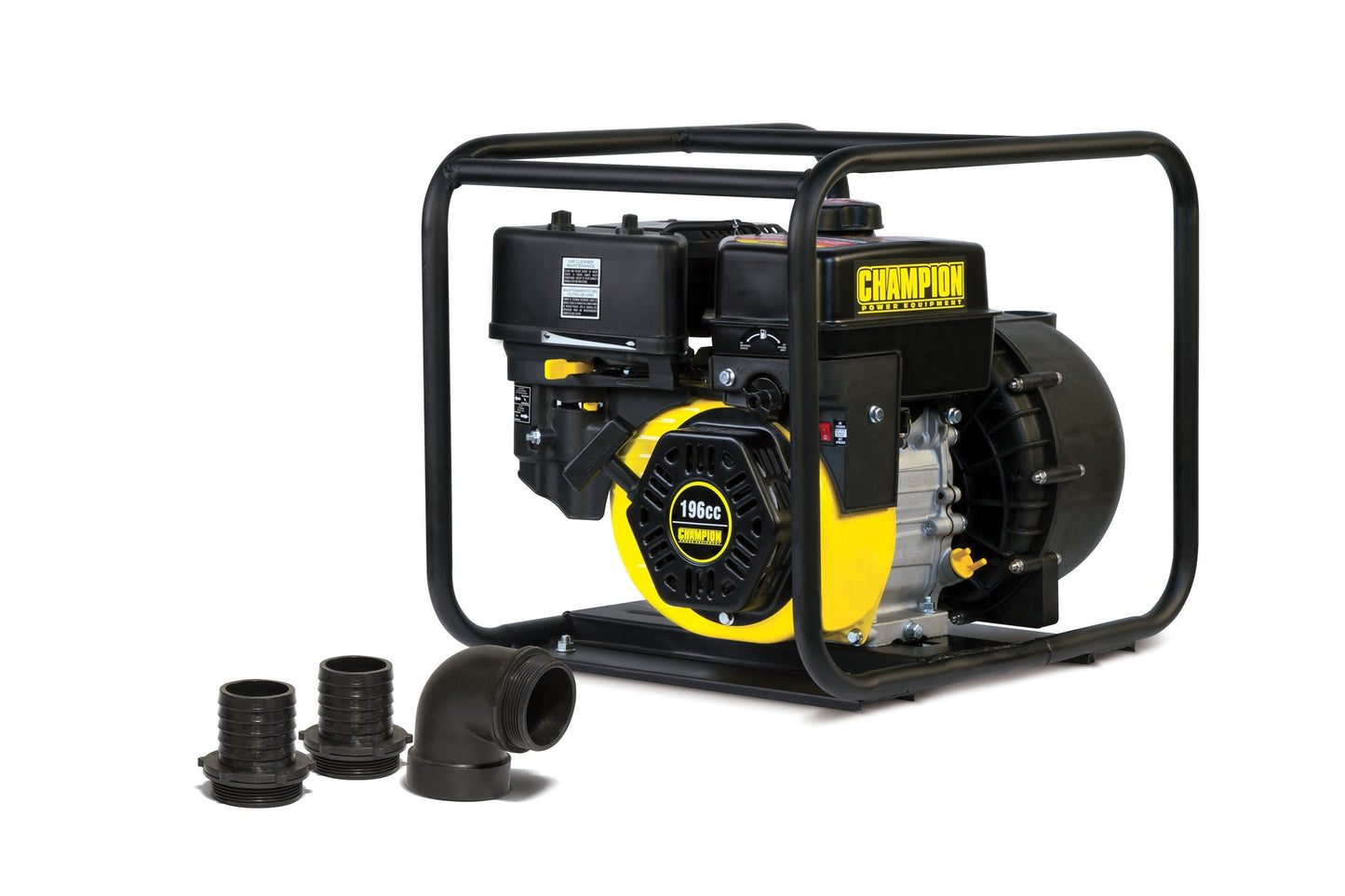 CHAMPION POWER EQUIPMENT 2-Inch Gas-Powered Chemical and Clear Water Transfer Pump 2" Chemical + 196cc Engine + 0.9 Gal