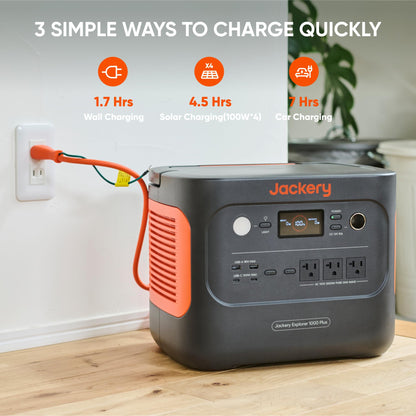 Jackery Explorer 1000 Plus Kit, Explorer 1000 Plus Portable Power Station +1X PackPlus E1000 Plus Expandable Battery, 2528Wh LiFePO4 Battery with 2000W Output for Outdoor RV Camping and Home Emergency
