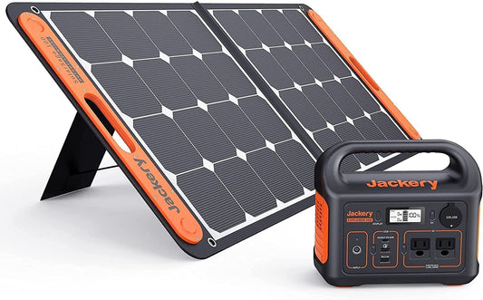Explorez la centrale électrique portable 300 + 1 XSolarSaga 100 W : générateur solaire portable Jackery pour le camping en voiture d'aventure en plein air 