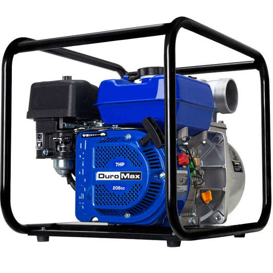 DuroMax XP650WP 208cc 220-Gpm 3,600-Rpm 3-Inch Gasoline Engine Portable Water Pump, 50 State Approved, XP650WP, Blue 220-GPM 3-Inch Gas Pump