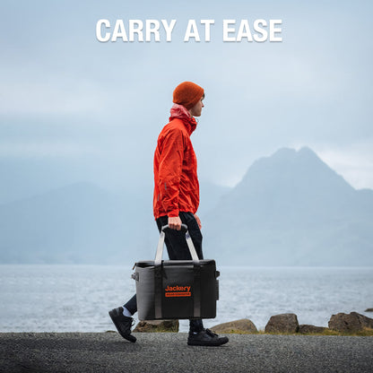 Jackery Extra Large Travel Carrying Case for Portable Power Station Explorer 1500, 1000 Pro or 1000, Overlaid with Multi-layered Splash-proof Material(Explorer 1500, 1000 Pro and 1000 sold separately)