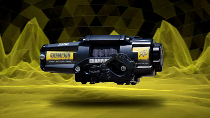 Champion Power Equipment 100722 XL 3500-lb. ATV/UTV Synthetic Rope Winch Kit