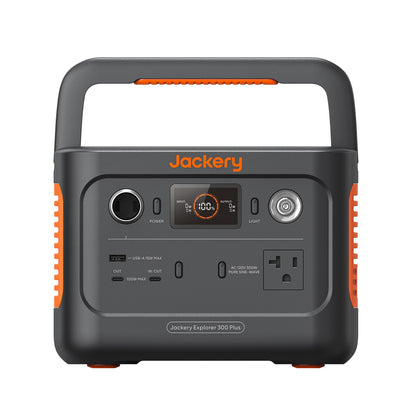 Jackery Explorer 300 Plus Portable Power Station, 288Wh Backup LiFePO4 Battery, 300W AC Outlet, 3.75 KG Solar Generator (Solar Panel Not Included) for RV, Outdoors, Camping, Traveling, and Emergencies