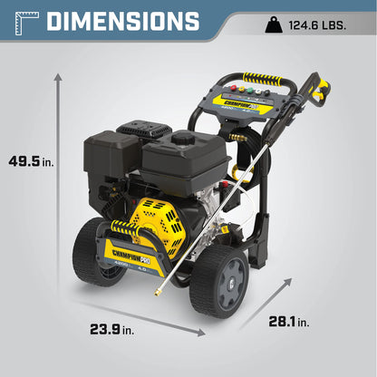 Champion Power Equipment 4200-PSI 4.0-GPM Commercial Duty Low Profile Gas Pressure Washer 4200 PSI + 4.0 GPM + 389cc