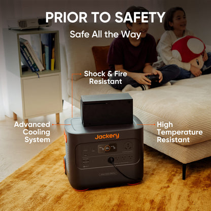 Jackery Portable Power Station Explorer 2000 Plus, Solar Generator with 2042Wh LiFePO4 Battery 3000W Output, Expandable to 24kWh 6000W, Compatible with Solar Panel for Outdoor RV Camping & Emergency