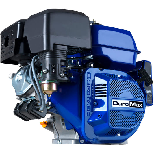 DuroMax XP16HPE 420cc Recoil/Electric Start Gas Powered 50 State Approved, Multi-Use Engine, XP16HPE, Blue 420cc Gas Electric Start