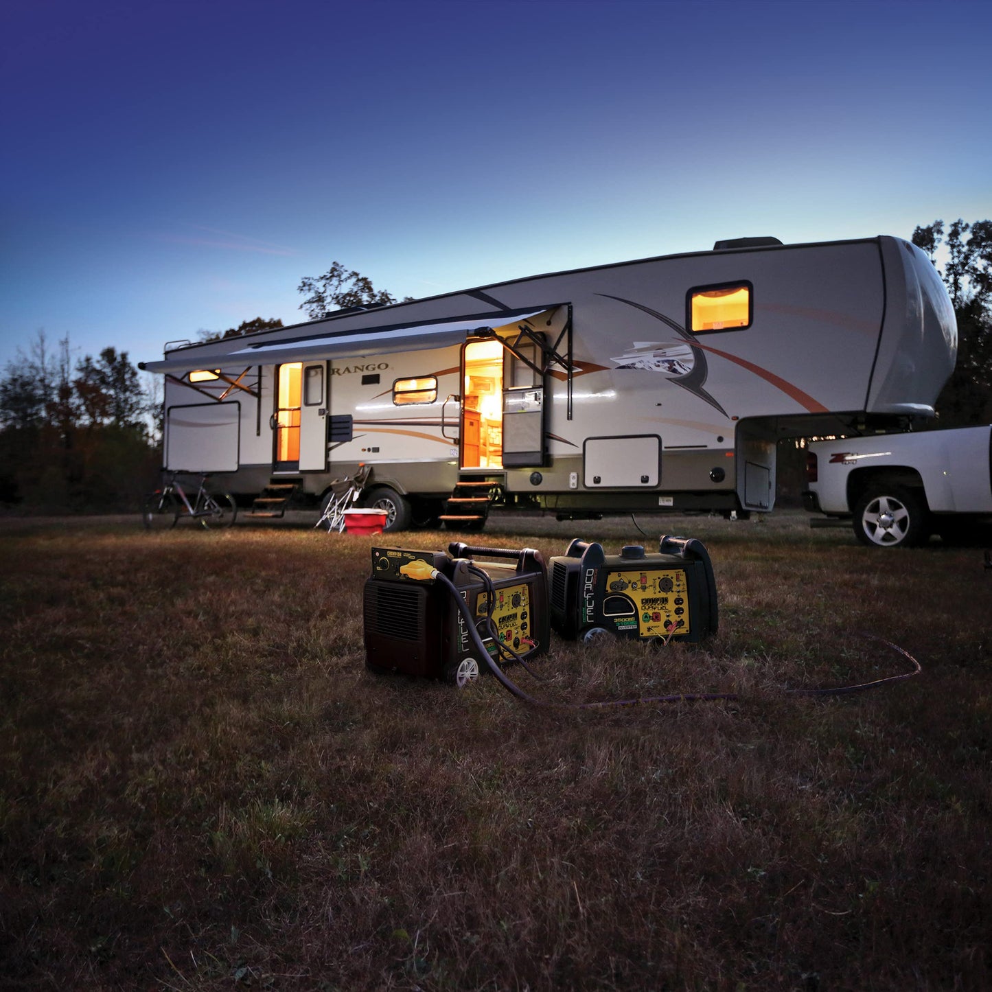 Kit parallèle Champion de 50 A pour camping-car pour relier deux générateurs à onduleur de 2 800 watts ou plus, 2 800+ watts + 50 A 