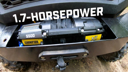 Champion Power Equipment 100723 XL 5500-lb. ATV/UTV Synthetic Rope Winch Kit