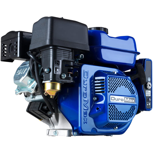 DuroMax XP7HPE 208cc Electric Start Gas Powered, 50 State Approved, Multi-Use Engine Blue 208cc Gas Electric Start