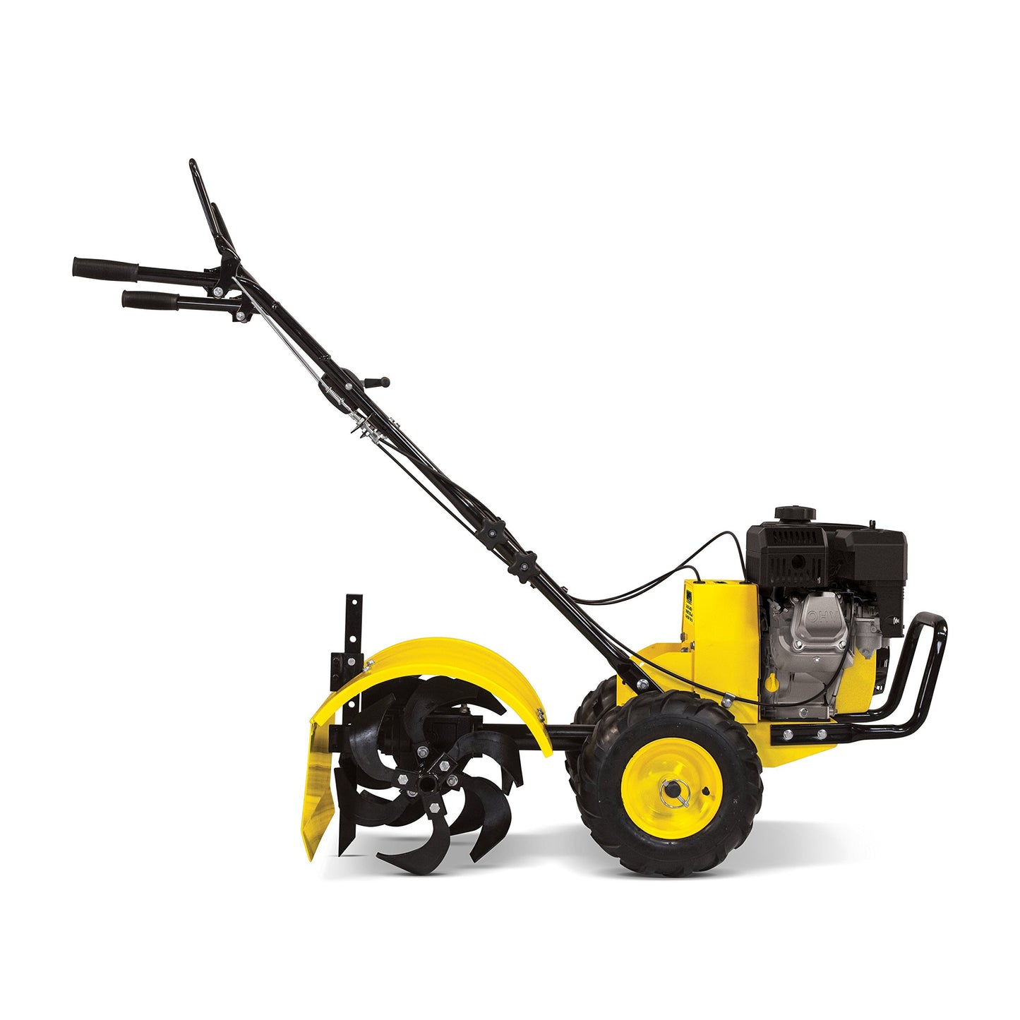 CHAMPION POWER EQUIPMENT 19-Inch Dual Rotating Rear Tine Tiller with Self-Propelled Agricultural Tires 19" + Rear Tine + 212cc Engine