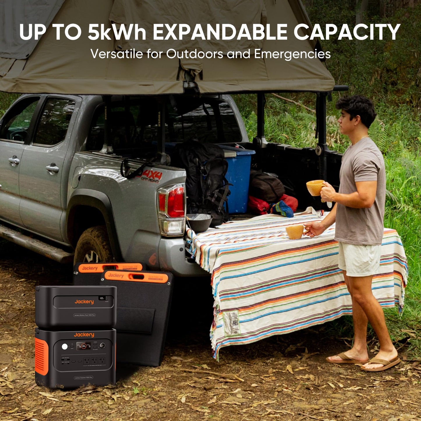 Jackery Explorer 1000 Plus Kit, Explorer 1000 Plus Portable Power Station +1X PackPlus E1000 Plus Expandable Battery, 2528Wh LiFePO4 Battery with 2000W Output for Outdoor RV Camping and Home Emergency