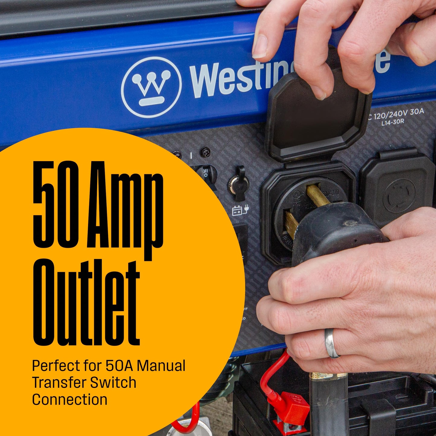 Westinghouse 12500W Dual Fuel Backup Generator, Remote Start, Transfer Switch Ready