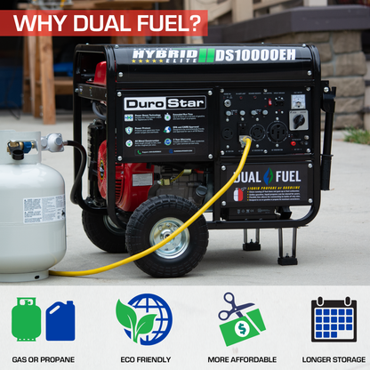 10,000 Watt Dual Fuel Portable Generator